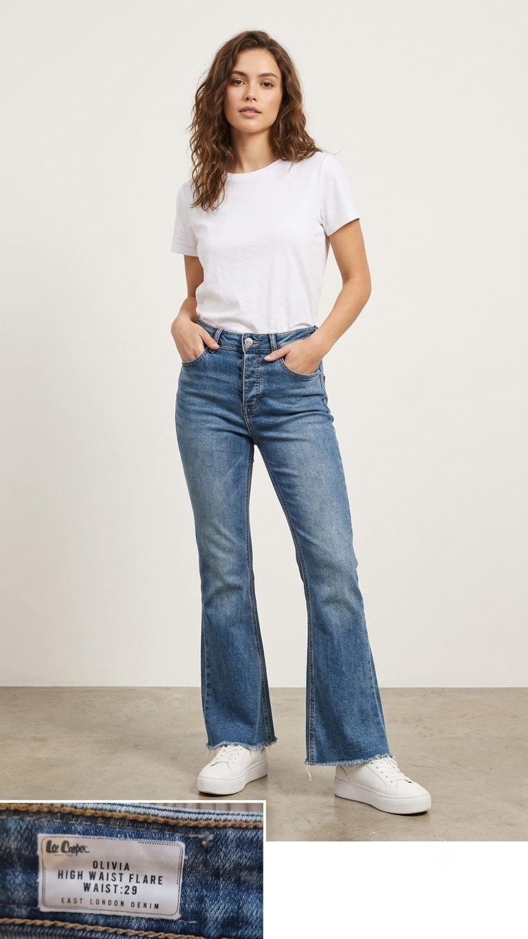 ג'ינס Olivia High Waist Flare של Lee Cooper