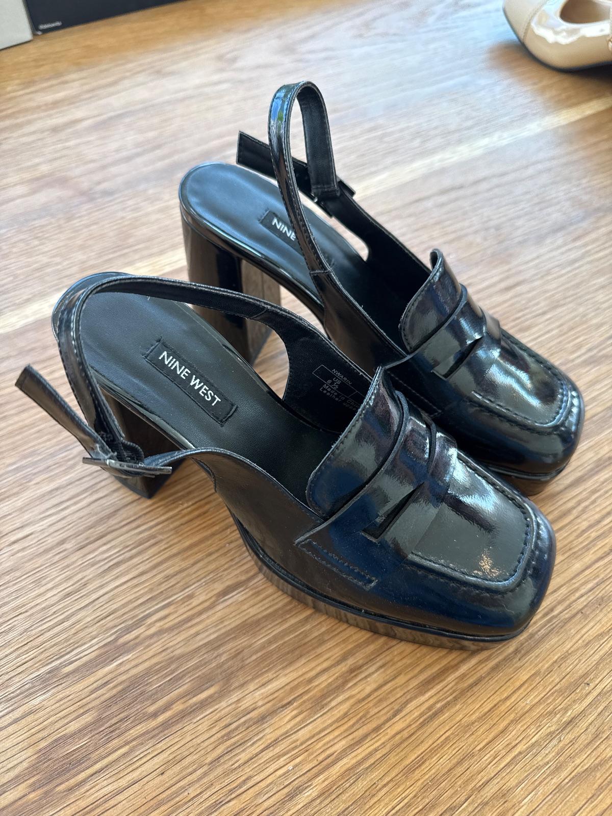 נעליים שחורות Nine West - סלינגבק לופר