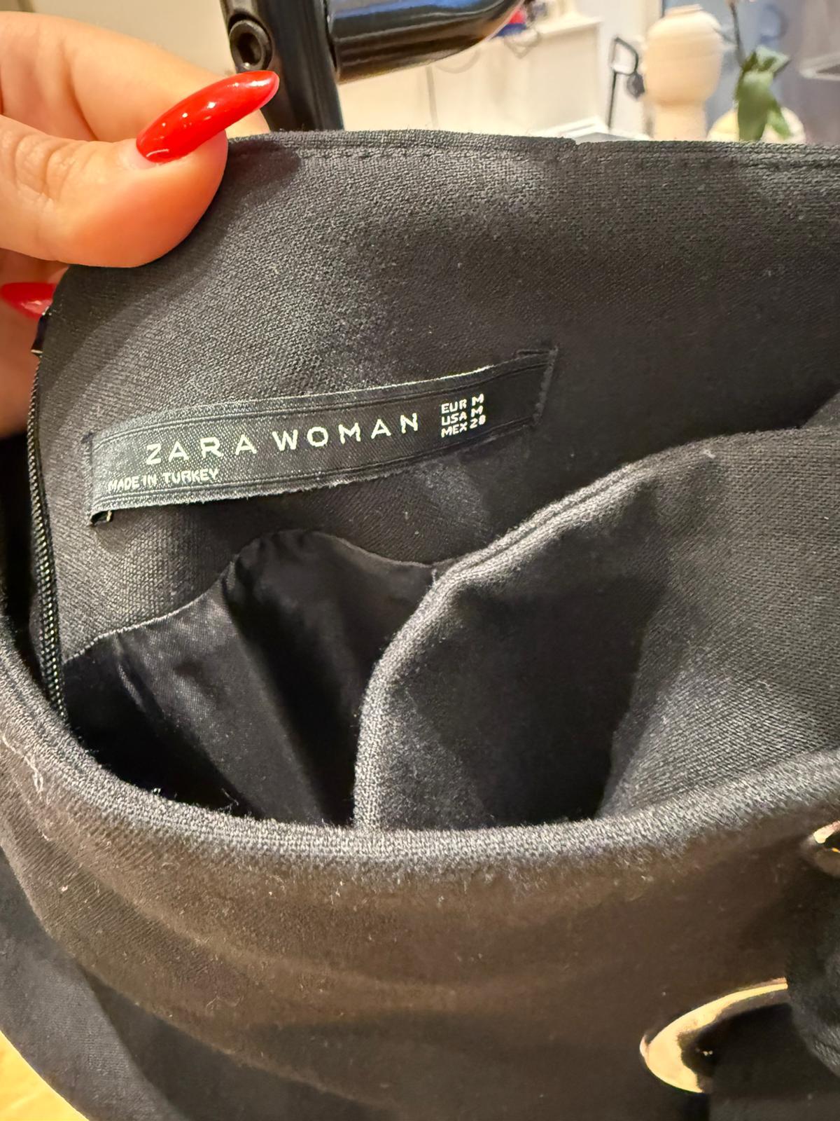 תיק כתף שחור Zara Woman