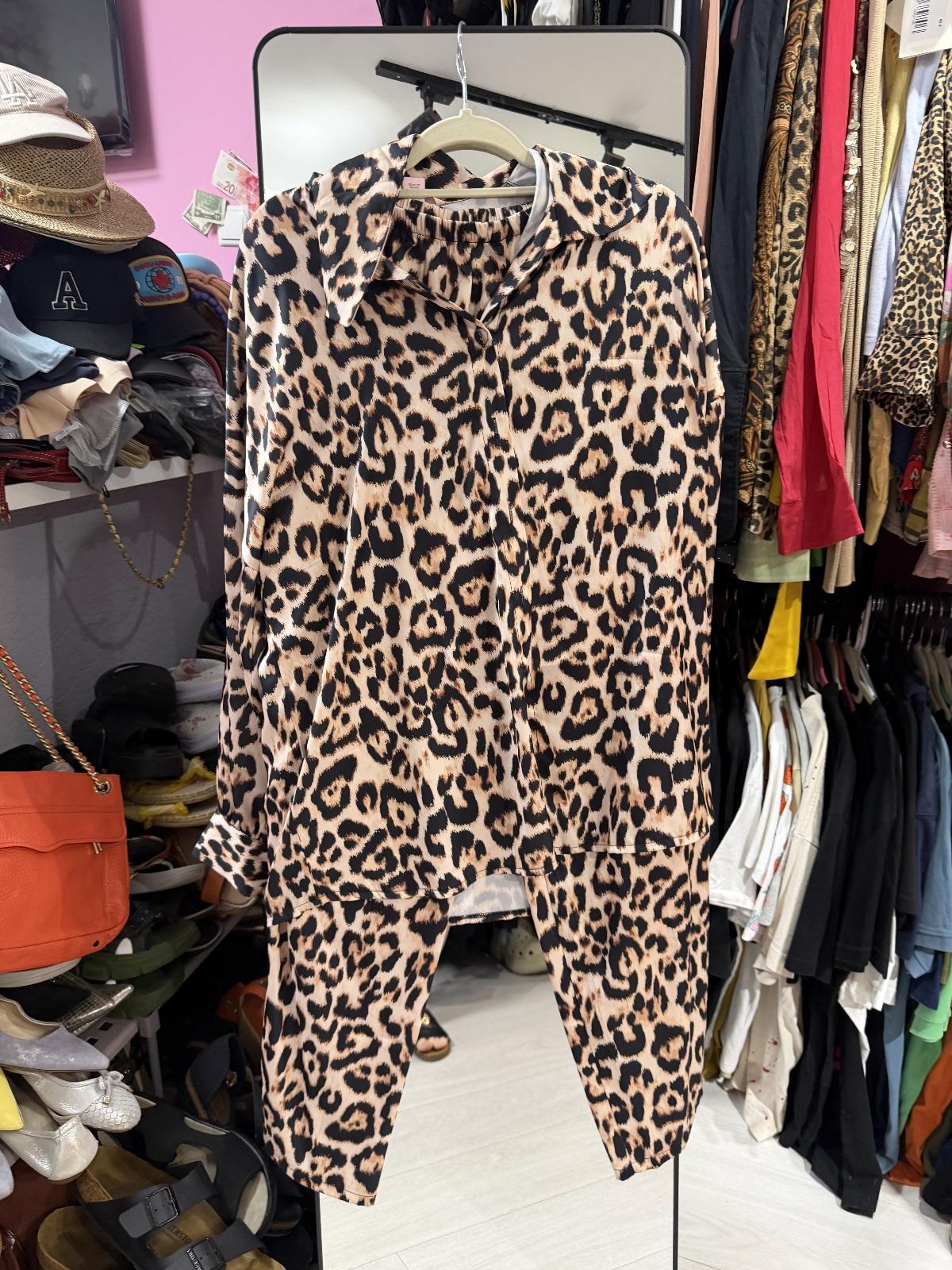 Leopard print blouse by Victoria's Secret