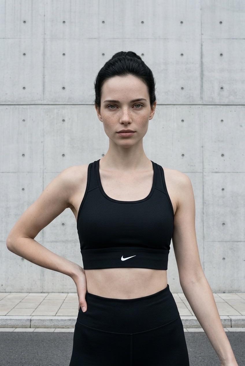 חזיית ספורט Nike שחורה