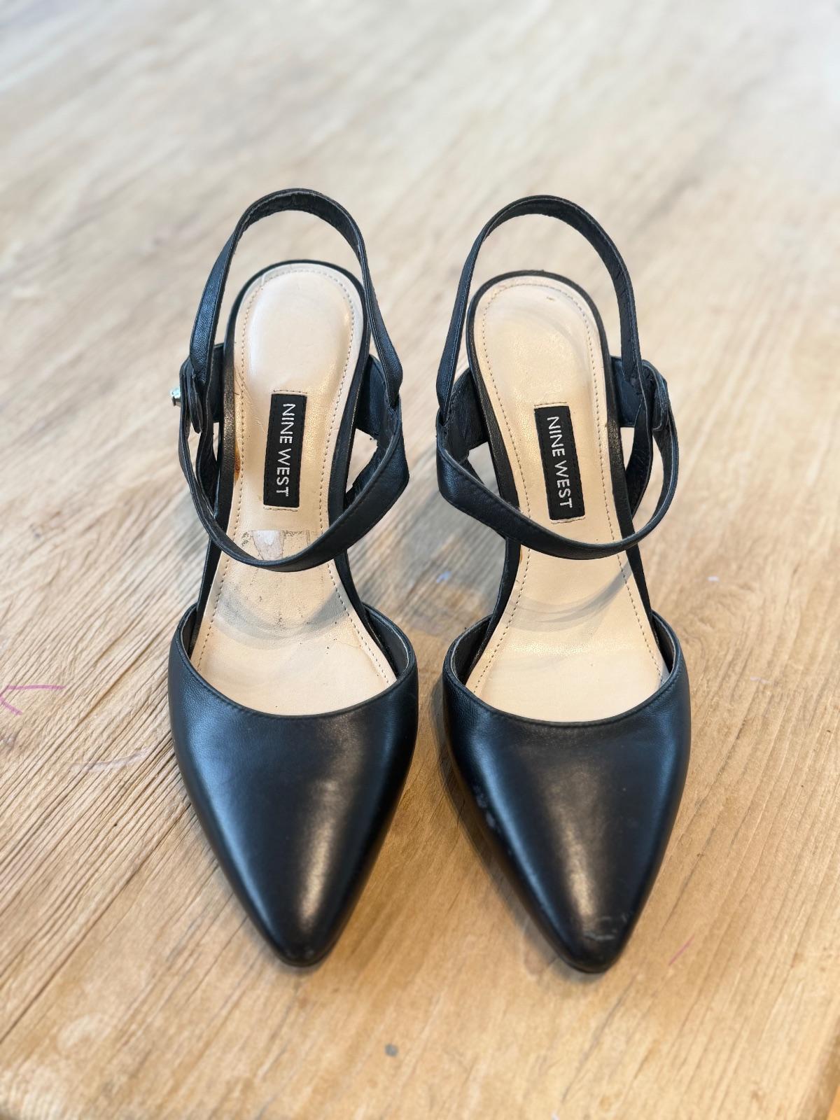נעליים שחורות עם עקב - Nine West
