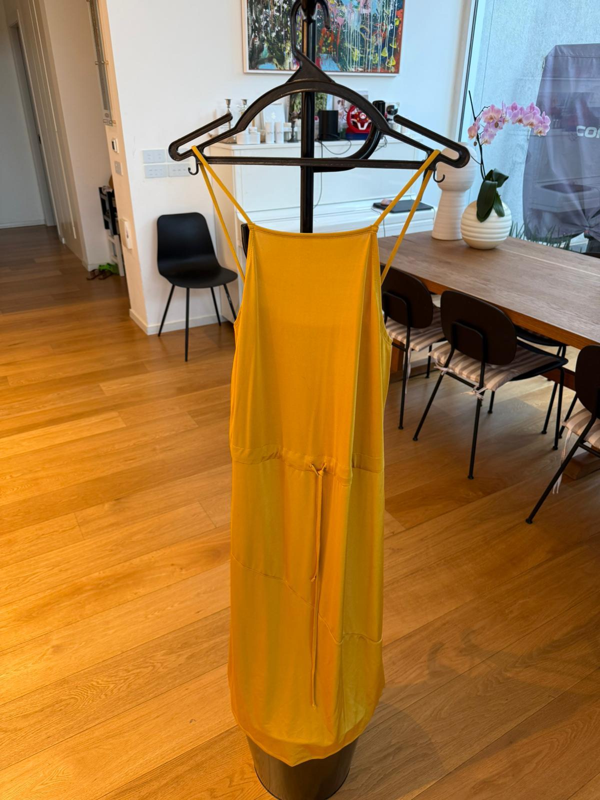 שמלת מקסי צהובה Zara Trafaluc