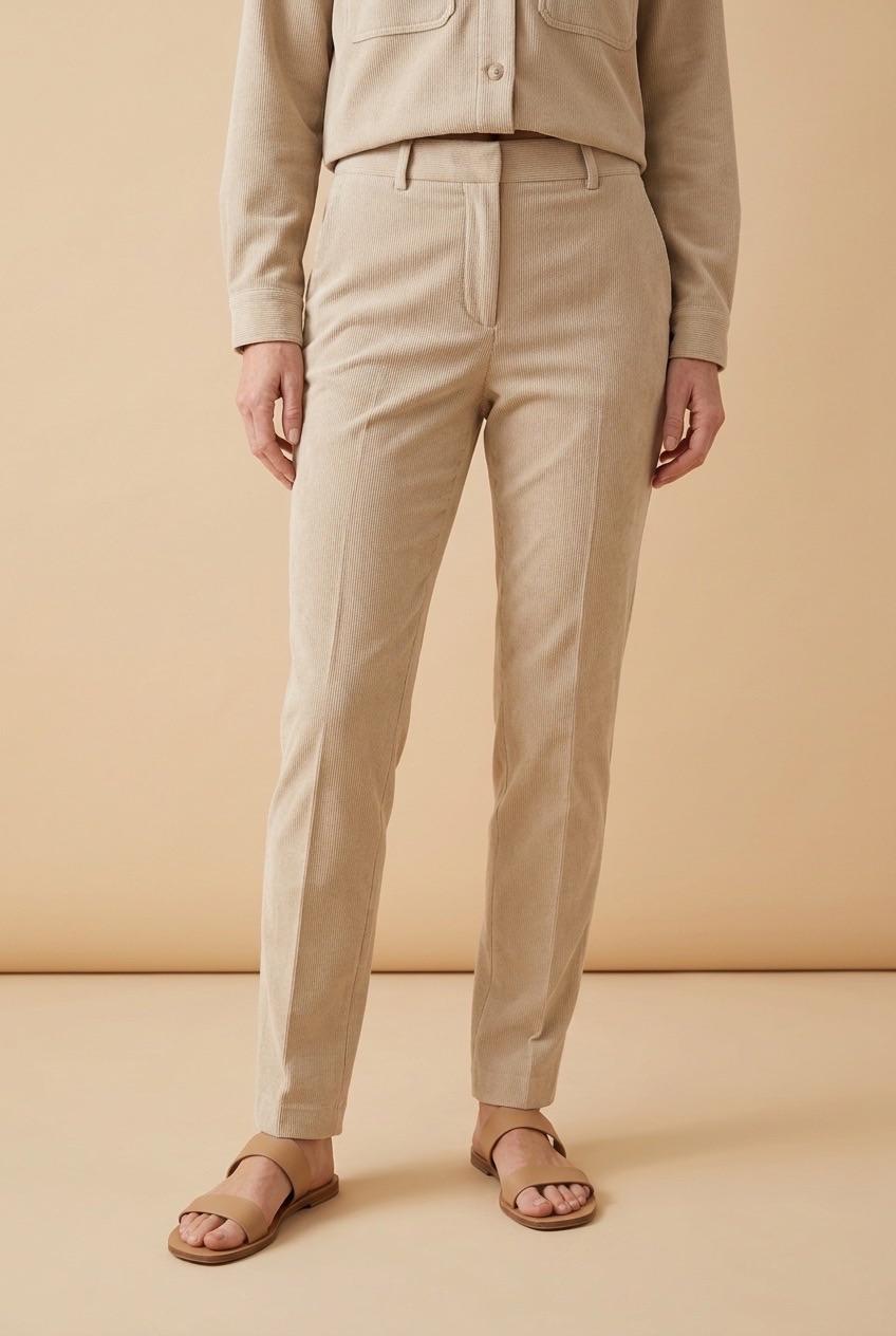 מכנסיים קורדרוי בז' Uniqlo