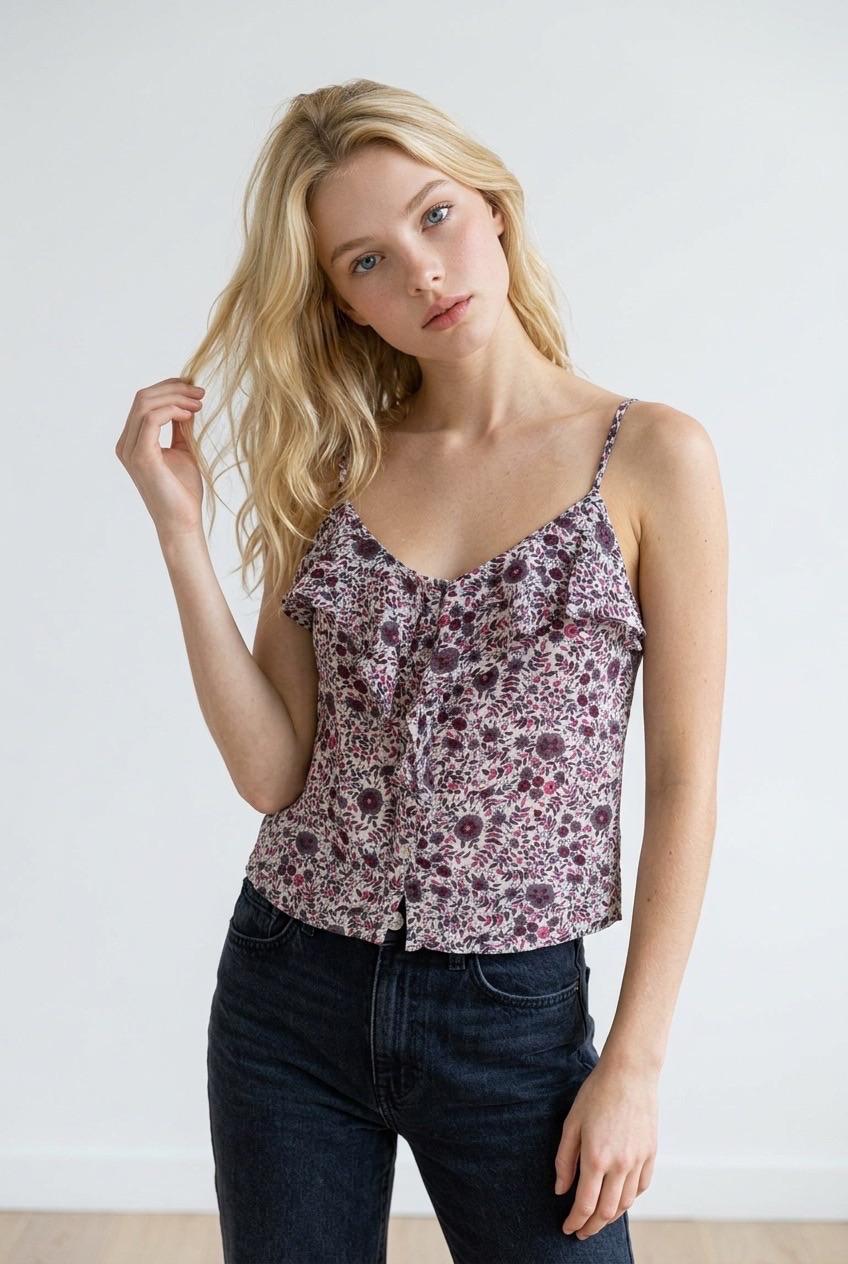 חולצת קמיזול פרחונית American Eagle