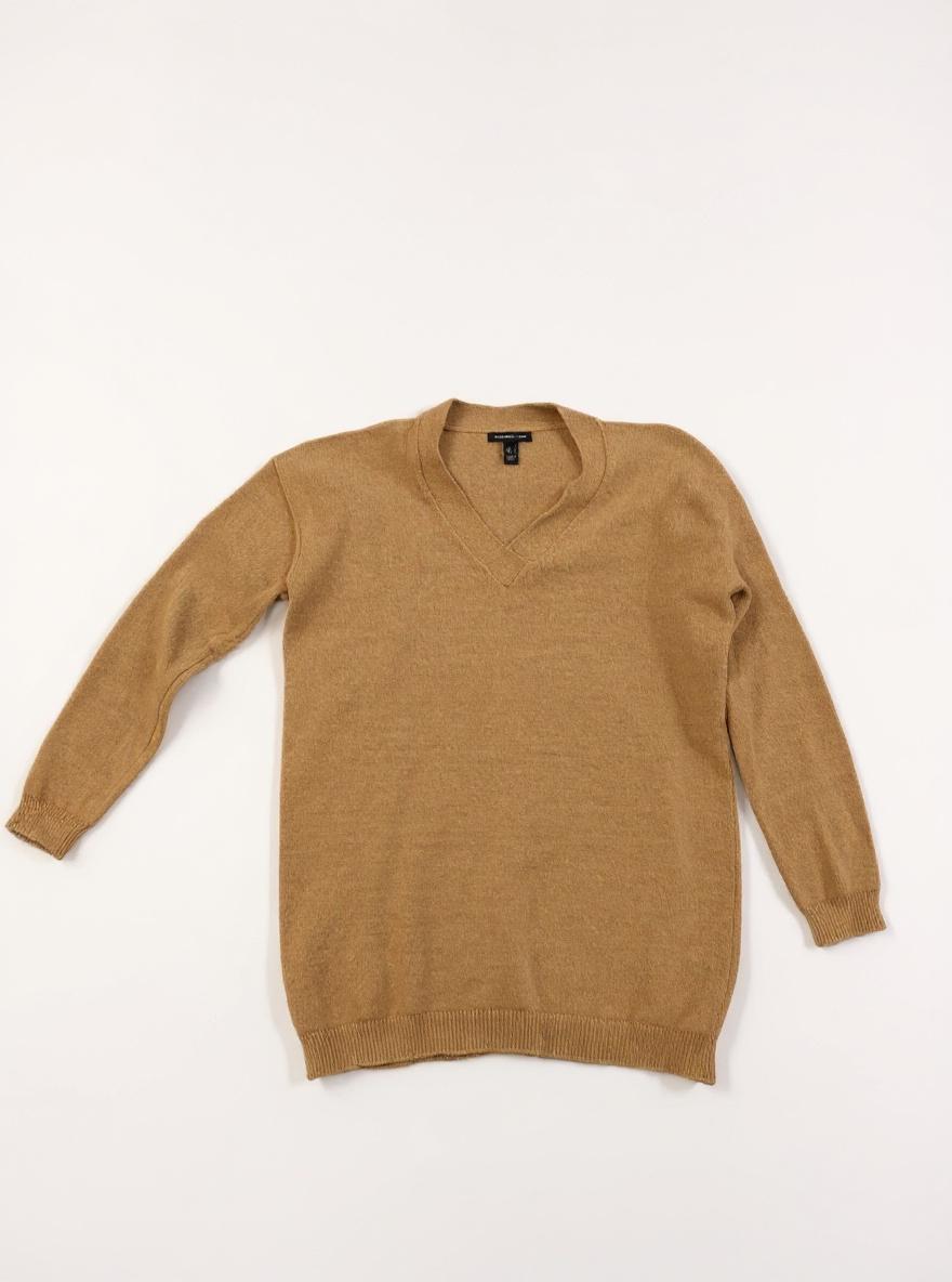 סוודר V-neck קמל מנגו